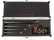 Amadeal 4 piece Boring Bar Set - TiN coated Carbide tips 8, 10, 12, 16mm shank