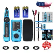Digital Network Cable Tester with Signal Finder for RJ11/RJ45 Lines - 600m Range