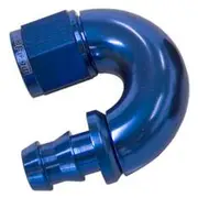 Aeroflow 510 Series Full Flow Tight Radius Push Lock 180° Hose End -4AN, AF516-04