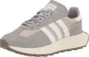 Size 13- Adidas Originals Men's Retropy E5 Sneaker, Solid Grey/White/Black.