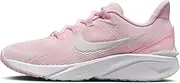 [Nike] Star Runner 4 Big Kids' Road Running Shoes (DX7615-602,Pink Foam/Summit White-White) Size 4