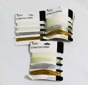 Lot of3 Packs Cousin DIY Neutral Elastic Stretch Cord, 24 yd each, 4 Piece Roll