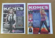 Kohl's Catalog Magazine Print Ads LOT of 2 - Avril Lavigne - Hayden Panettiere