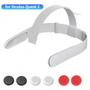Replacement Head Strap for Oculus Quest 2 VR + 6Pcs Controller Thumb Grip Caps
