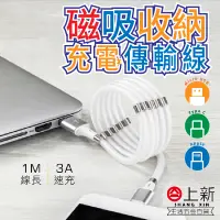 在飛比找蝦皮購物優惠-台南東區 KINYO 磁吸收納充電傳輸線 充電線 傳輸線 磁