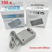 LOT 100 x NEW AC Wall Charger Adapters For Nintendo DSi 2DS 3DS DSi LL XL T0812