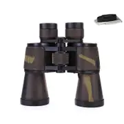 Catzon 20x50 Military Binoculars Low Light Night Vision Waterproof for Traveling-Brown