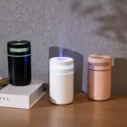 Portable BLACK USB LED Mini Car Home Humidifier Aroma Oil Diffuser Mist Purifier