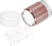 ADOCARN Silicone Nail Art Stamper Set Plates Stamping Plates Print Nail Stencils