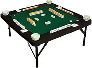Vita Adjustable Height Mahjong Table, Brown, Vita Interior Table Dining Table Mahjong Table with 2 Height Levels