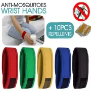 Anti Mosquito Repellent Bracelet Bug Insect Repellent 5 Wrist Band + 10 Refills