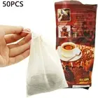 50Pcs Cotton Cloth Bag Spice Strainer Mesh Filter Herbal Ball Colander Bag
