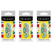 3x Friends TV Central Perk Fabric Clothes Iron-On Novelty Gift Decorative Patch