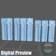 Clone Pauldron Pouch Accessory kit2 custom Star Wars action figures 4" 6" 7" 12"