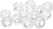 Luxshiny 12pcs Beaded Chain Stop Clear Chain Crimp Stops Roller Shades Blind Control Chain Ball Stopper Lock Ball for Beaded Chain Blinds Bead Accessories