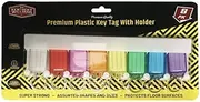 8X Key Tags with Holder Rack Keys Rings Hook Storage Label Wall Mount Organiser