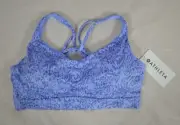 NWT $54 Sz 3X Athleta D-DD Solace Printed Sports Bra Lavender Periwinkle #531137