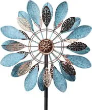 Wind Spinner Metal Windmill Kinetic Sculpture Outdoor Yard Patio Lawn Decoration