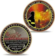 Firefighters Challenge Coin Firefighter Prayer Coin Gift