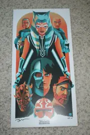 2022 Acme Star Wars Celebration Danny Haas Ahsoka Tano Victory and Death Art