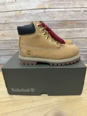 Timberland 6 Inch Premium Boot Wheat Nubuck Size 11 Toddler