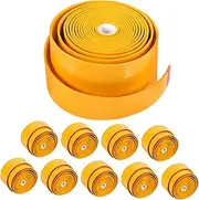 Abaodam 10Pcs Comfortable Grip Tape for Badminton and Tennis Rackets Slip Wraps for Enhanced Control and Shock Absorption Lightweight and Easy to Use for Sessions