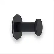 Evi Bathroom Hanger | Stainless Steel Wall Hanger | Painted Black | for Hanging Clothes, Coats or Towels | Adhesive Towel Rail and/or Screw | 190DUALNG