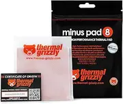 Thermal Grizzly Minus Pad 8 – 2-Pack High-Performance Thermal Pad – 100 x 100 x 0.5 mm – Superior Thermal Conductivity – Highly Elastic and Adaptable Surface – Ideal for PCs, Notebooks, & Electronics
