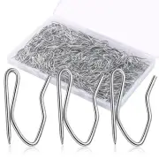 Metal Curtain Hooks 200PCS Drapery Hook Pins Stainless Steel Pin-on Hooks