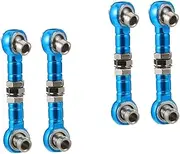 4 Pcs Steering Gear Pull Rod Steering Linkage Rc Front Rear Metal Hatchet Handle Steering Rod for Rc Truck Leatherworking Tools Tie Rod Linkages Turnbuckle Remote Control