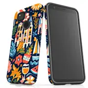 For Google Pixel 4a Tough Protective Cover, Summer Fun