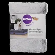 Kazoo Wombat Dog Bed Replacement Cover Grey