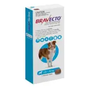 Bravecto Single Chew Dog 20-40kg Blue Treats Fleas Bush Ticks Control Mites