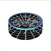 Skin Decal for Amazon Echo Dot (2nd gen) / Black Widow Spider Web