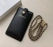 NEW CHANEL GWP COCO CRUSH VIP Novelty Smartphone Case Card Pocket BLACK