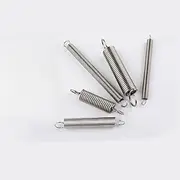 EKOCEV 0.6mm Wire diameter 304 Stainless Steel Tension spring S Hook Round hook Coil Pullback Extension Tension metal Spring wire (Color : 100mm(3pcs), Size : 6mm-S hook)