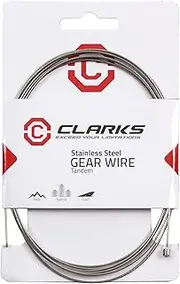 Clarks Tandem Gear Wire - Silver/Red, 305 cm