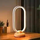 Modern Desk Lamp LED Wooden Table Lamp Bedroom Bedside Night Light Dimmable LED