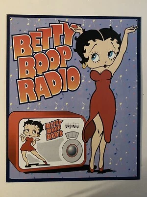 Betty Boop Radio Retro Vintage Metal Sign 16” x 13” NEW