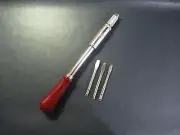 Vintage Great Neck 277A Push Screwdriver/Drill with Three Bits WITH BOX