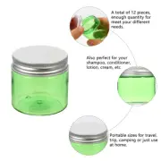 12 Pcs Empty Pots Cosmetic Bottle Travel Small Lotion Containers Creams Jars