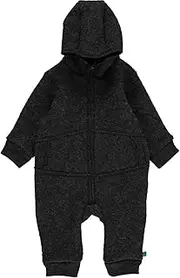 [Fred's World by Green Cotton] Baby Boys' Wool Boiled Suit Snowsuit, Dark Grey Blend, 68-74