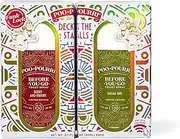 Poo-Pourri Deck The Stalls Tear Away Gift Set, Berry and Bright 1 Fl Oz Pocket Sprayer and Balsam Bum 1 Fl Oz Pocket Sprayer
