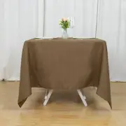 70" Taupe SQUARE POLYESTER TABLECLOTH Wedding Party Catering Dinner Linens SALE