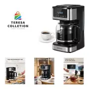 Programmable Drip Coffee Maker 12 Cup, Coffee Machine with Iced Coffee Functi...