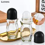 洛陽牡丹 大滾珠瓶走珠瓶香水分裝空瓶玻璃大容量30ML50ML透明磨砂乳液瓶
