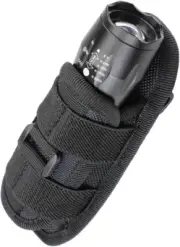 Tactical Flashlight Pouch Holster, Rotatable Flashlight Holder Belt Clip Tactica