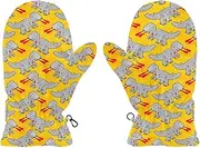 [Joisal] Robot Dinosaurs Pattern Lined Toddler Gloves, Kids Soft Winter Gloves, Soft and Warm, Boy Gloves 4-6, Small, Robot Dinosaurs Pattern, Small, Robot Dinosaurs Pattern, Small