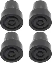 CIYODO 4pcs Skid Rubber Cane Tips for Walking Sticks Wear Resistant Foot Covers with Easy Installation for Metal Wooden Canes Enhanced Grip Stability Suitable for Hiking and Outdoor Use