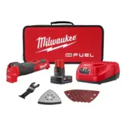 Milwaukee Oscillating Multi-Tool Kit Cordless 12V Li-Ion w/ Battery + Accesories